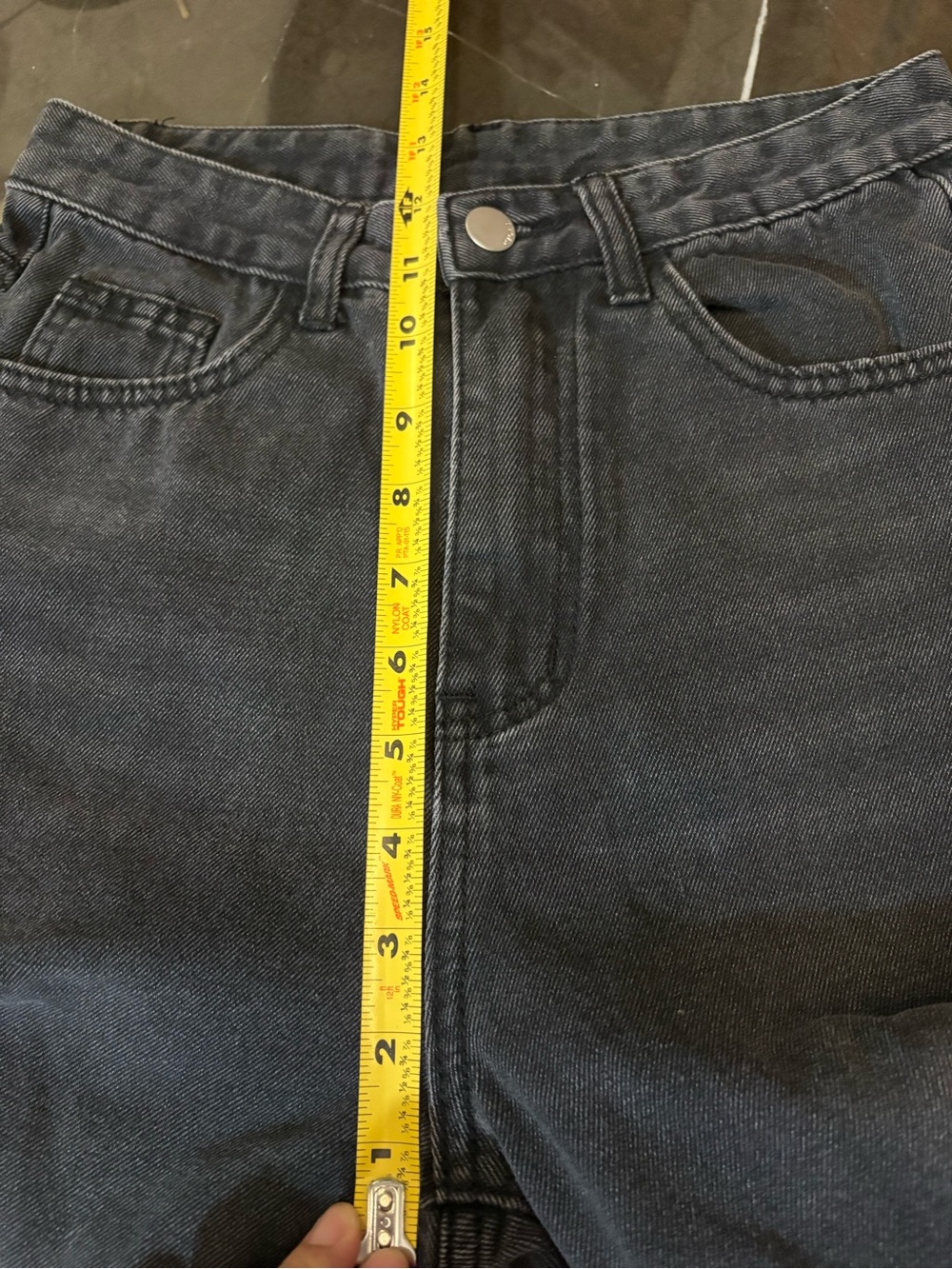 Cider Black High-Rise Wide-Leg Jeans Women’s XS | 90s,Baggy,Grunge,Whimsygoth, - Picture 8 of 11